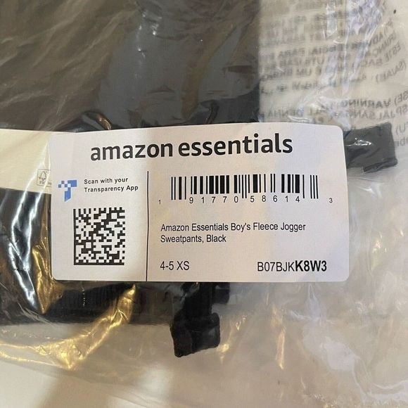 2 Boys Sweatpants XS 4-5 Years Black Fleece Jogger - Picture 8 of 16